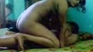 Indian lady riding dick and enjoys missionary style sex