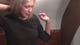 How often do u meet beauties who love anal sex and are willing to fuck a attractive stranger in some public restroom? I know, finding such a angel is like winning a lottery, and that`s what happened to my buddy and me this day. This cute pick up blondie w