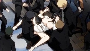 It appeared to be that this charming anime gal was caught masturbating the beautiful cunt untill cum