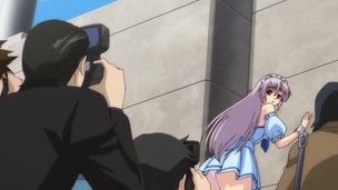 Public masturbation in anime film