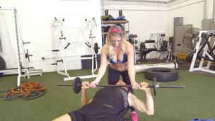 Getting bonked in the gym brings a particular pleasure to Cali Carter