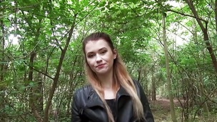 Big ass of perverted Misha Cross craves a bit of dick in nature