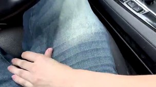 Redhead teen Sadie Leigh loves sex act in the car