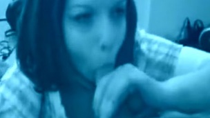 brunette blowjob deepthroat handjob