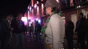 SpringBreakLife Video: Mardi Gras Street Flashers