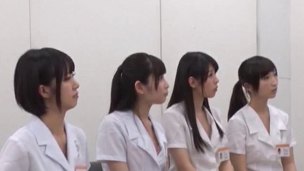 Japanese girls having a weenie stroking competition