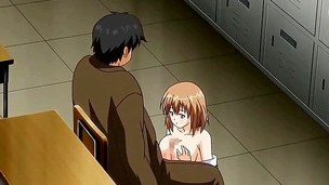 Manga boob job with thick facial
